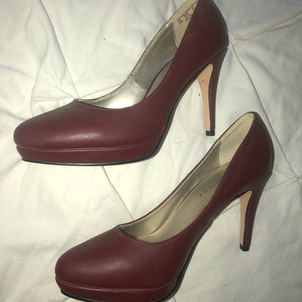 Burgundy metaphor heels